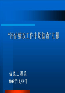 评估整改工作中期检查汇报