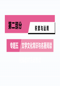 2020年中考语文一轮复习第二部分专题5统编教材名著精读6红星照耀中国