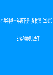 6盐和糖哪儿去了课件10张PPT