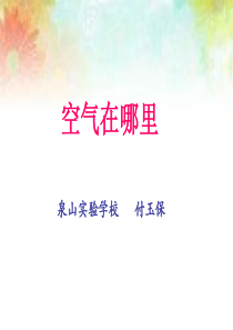 一年级下册科学课件7找空气苏教版共13张PPT