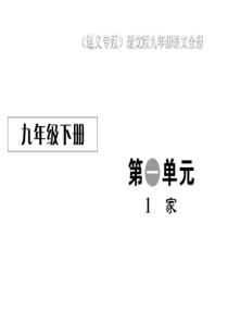 2020年春语文版语文九年级下册作业课件1家