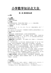 小升初数学总复习知识点大全