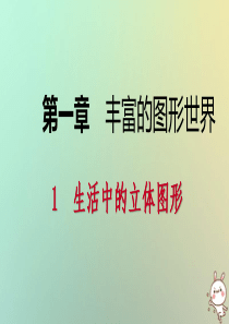 2018年秋七年级数学上册第一章丰富的图形世界11生活中的立体图形111认识生活中的立体图形导学课件