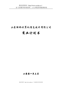 联桥信息商业计划书(doc32)