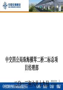 中国交通建设集团总项目部汇报材料(ppt-42页)