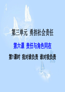 部编版八年级上册道德与法制课件61我对谁负责谁对我负责1