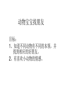 人教版小学三年级上册科学23给动物找朋友课件