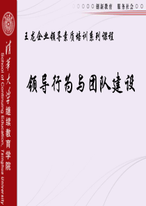 领导行为与团队建设（PPT 163页）