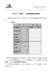 分公司半年度费用分析报告-模板