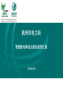 1杭州市电力局配网自动化发展情况