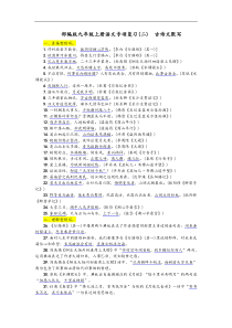 2019年部编版九年级语文上册《专项复习二：古诗文默写》练习题