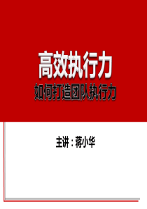 高效执行力-如何打造团队执行力-提高执行力