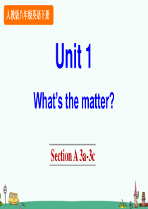 Unit-1-What’s-the-matter？Section-A-3a-3c(优质)PPT课件