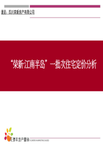 (定价)四川荣新江南半岛住宅项目一批次住宅定价分析_46