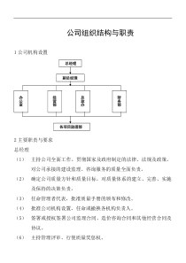 公司组织结构与职责