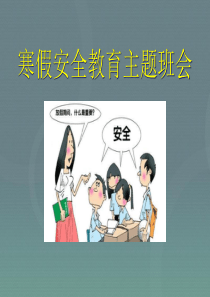 《寒假安全教育主题班会》PPT课件