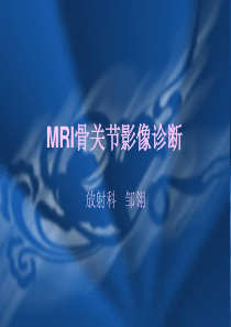 MRI骨关节影像诊断