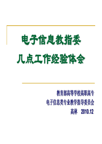 电子信息类教指委海南汇报