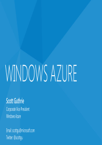 《WINDOWS AZURE》产品介绍――微软官方windows8风格动画PPT模板500