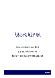 光模块研发与生产测试（PDF52页）