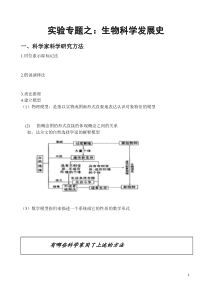 高中生物科学史