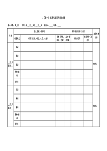 医药代表周报表