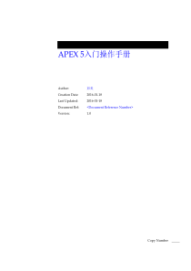 APEX5入门操作手册-V1.0