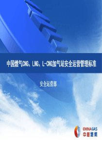 CNG、LNG、L-CNG加气站安全运营管理标准