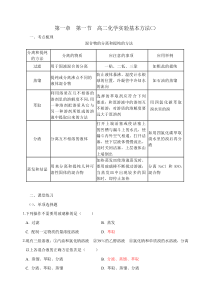 高二化学实验基本方法㈡