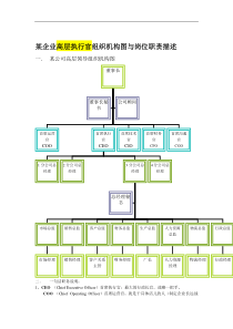 CEO体制企业运营全图与企业各岗位岗位职责描述一（DOC 64页）