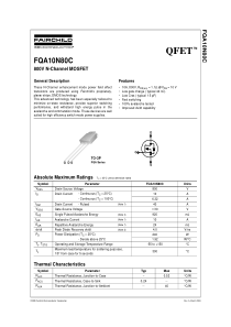 电子元件查询 FQA10N80C