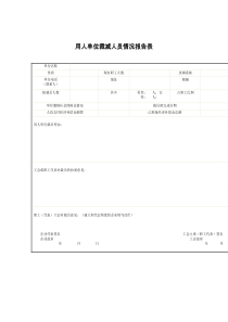 用人单位裁减人员情况报告表