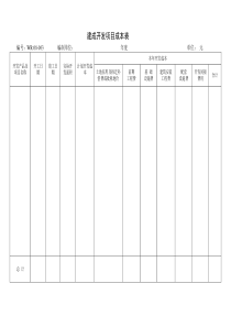 08-003 建成开发项目成本表