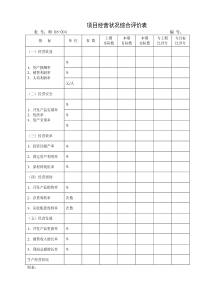 08-004 项目经营状况综合评价表