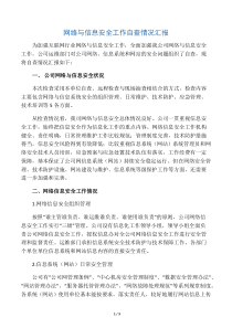 关于网络与信息安全工作落实情况的报告