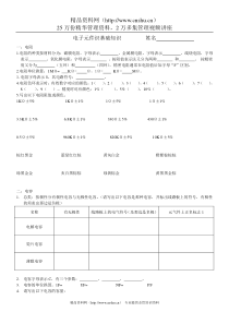 电子元件识基础知识