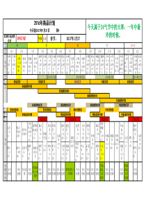 2015年度商品企划气节表