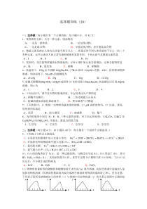 高考化学选择题训练28