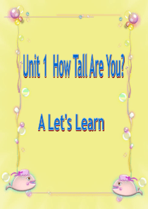 新版pep小学英语六年级下册Unit1-A-Lets-learn