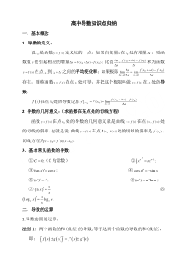 重点高中数学导数知识点归纳总结