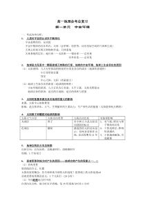 高一地理下学期会考试卷[