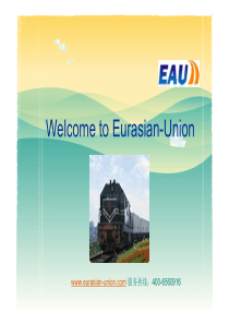 Welcome to Eurasian-Union(欧亚联集国际物流)