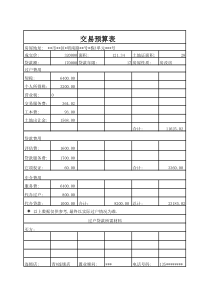 二手房中介常用各类表格