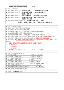 【小学数学】四年级下册必考20个知识点(超全解析及例题)