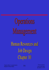 _10HumanResourcesandJobDesign(运营管理,英文版)