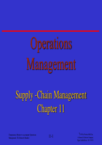 _11Supply-ChainManagement(运营管理,英文版)