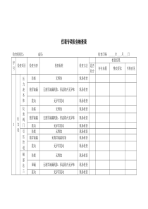 仪表专项安全检查表