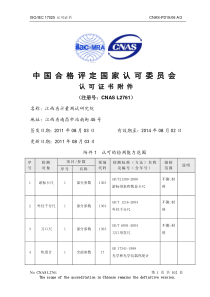 17025批准的项目