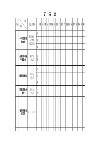 服药时间记录表