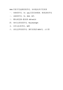 提高页面组件化的开发效率